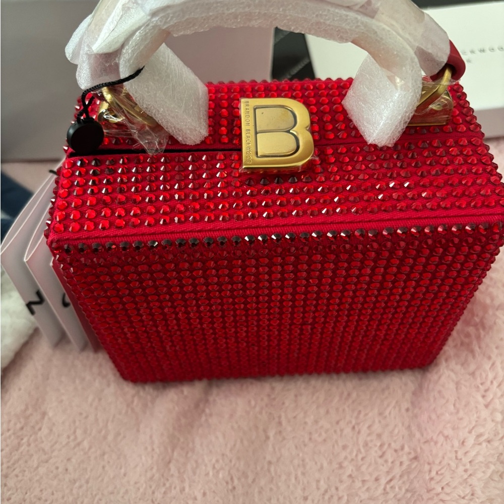Brandon Blackwood Red Crystal Mini Bag